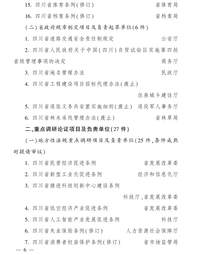 四川省2025年立法计划曝光！49件项目将如何改变我们的生活？  第3张