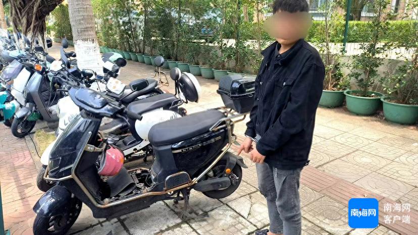 租宝马偷电单车电池，获利4014元？海口警方破案数十起