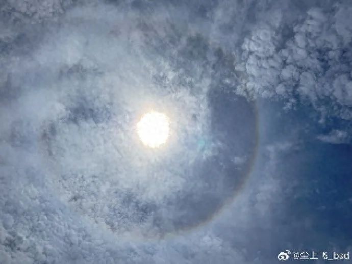 广州上空惊现日晕！你看见了吗？广东雨水何时再来？