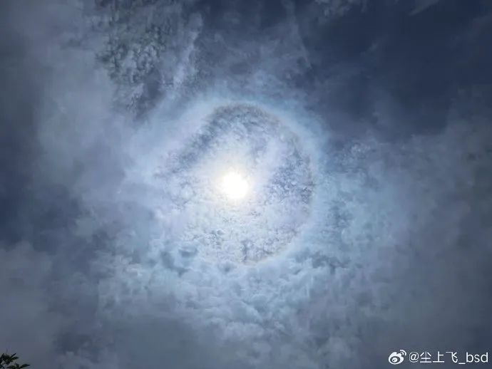 广州上空惊现日晕！你看见了吗？广东雨水何时再来？  第2张