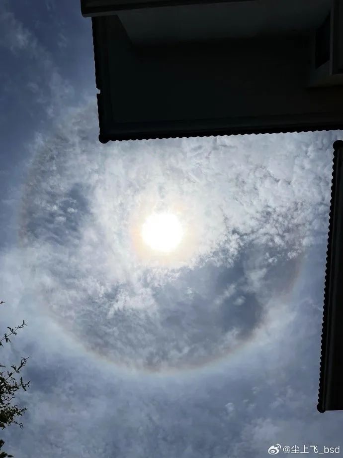 广州上空惊现日晕！你看见了吗？广东雨水何时再来？  第3张