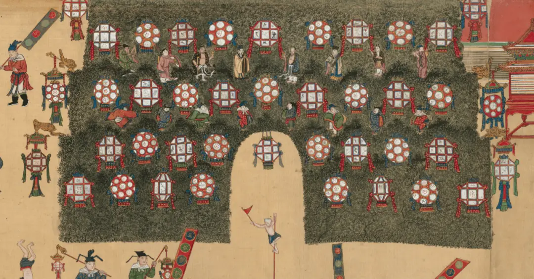 想知道古代元宵节有多热闹？宪宗元宵行乐图带你穿越时空一探究竟  第5张