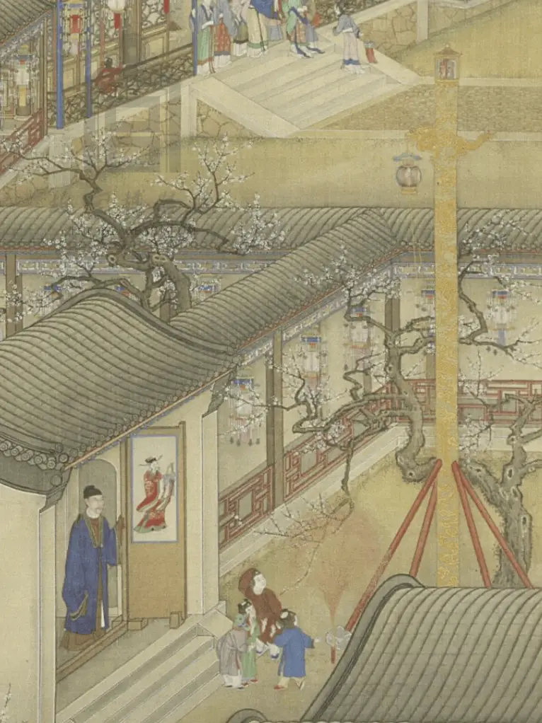 想知道古代元宵节有多热闹？宪宗元宵行乐图带你穿越时空一探究竟  第8张