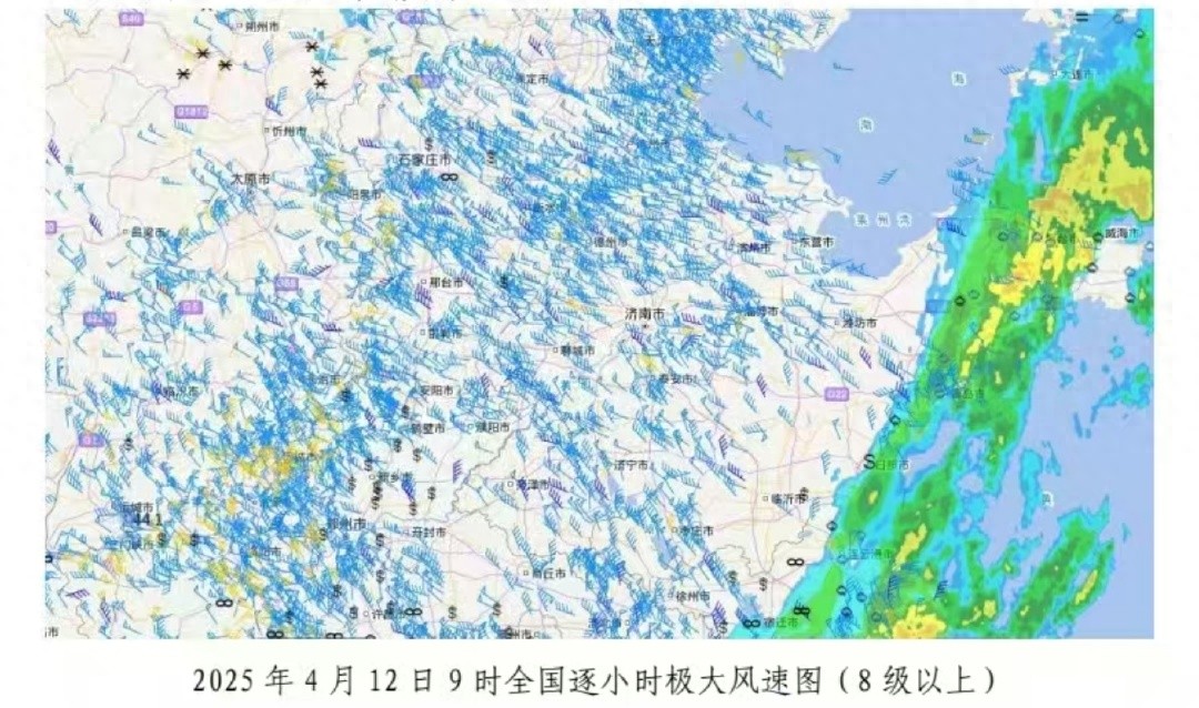 济南遭遇罕见大风！130个测站阵风超8级，泰山站风速达11级