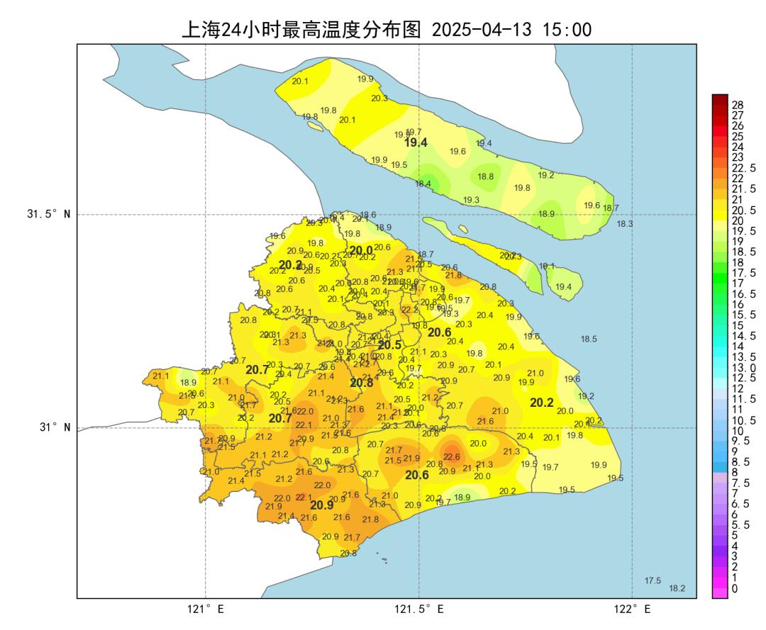 4月13日全国天气不平静！上海大风蓝色预警，明天风更猛要补水，你准备好了吗？  第3张