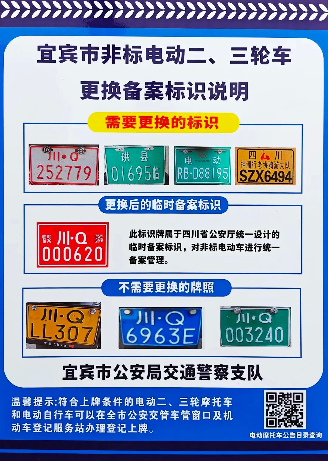 屏山非标二、三轮电动车备案登记启动！没备案的车无法上路？快来看  第3张