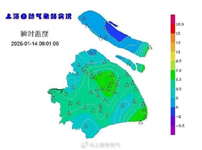 上海气温大反转！48小时内骤降8-9℃，今年首个寒潮预警即将拉响  第1张