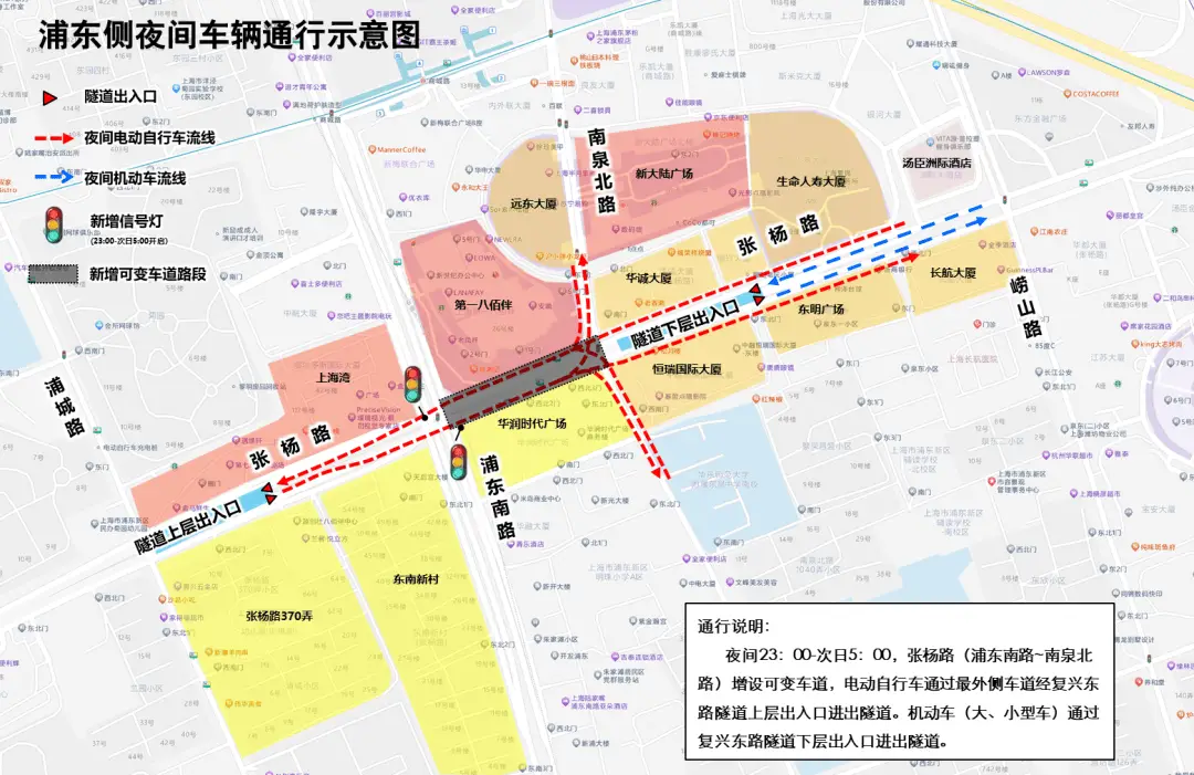 上海首条夜间电动自行车隧道启用，深夜过江难题终于解决  第7张