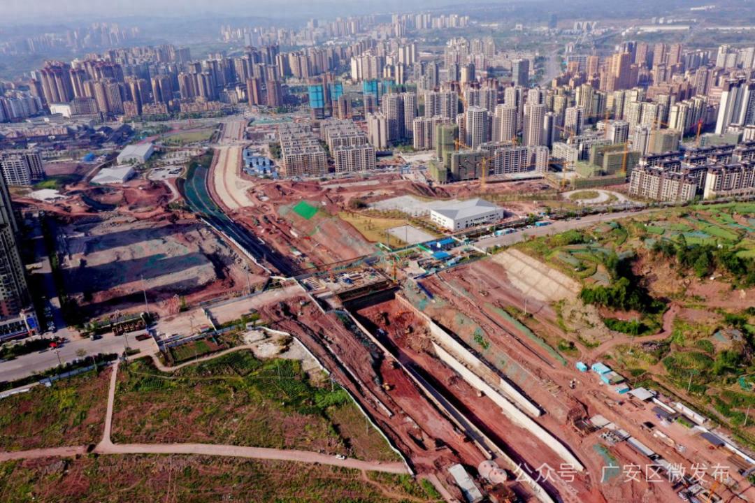 賨城大道建设火力全开！跨线桥通车、路段完工时间确定，你期待吗？