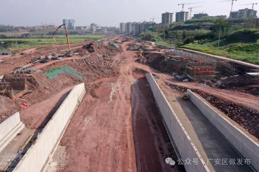 賨城大道建设火力全开！跨线桥通车、路段完工时间确定，你期待吗？  第2张