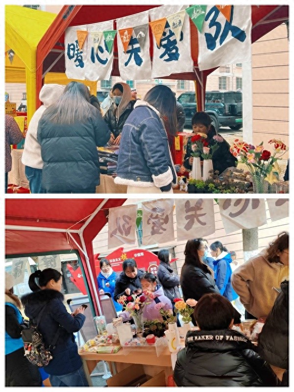 新春义卖现场惊现绝美绒线花！残疾人学员的巧手编织，你见过吗？