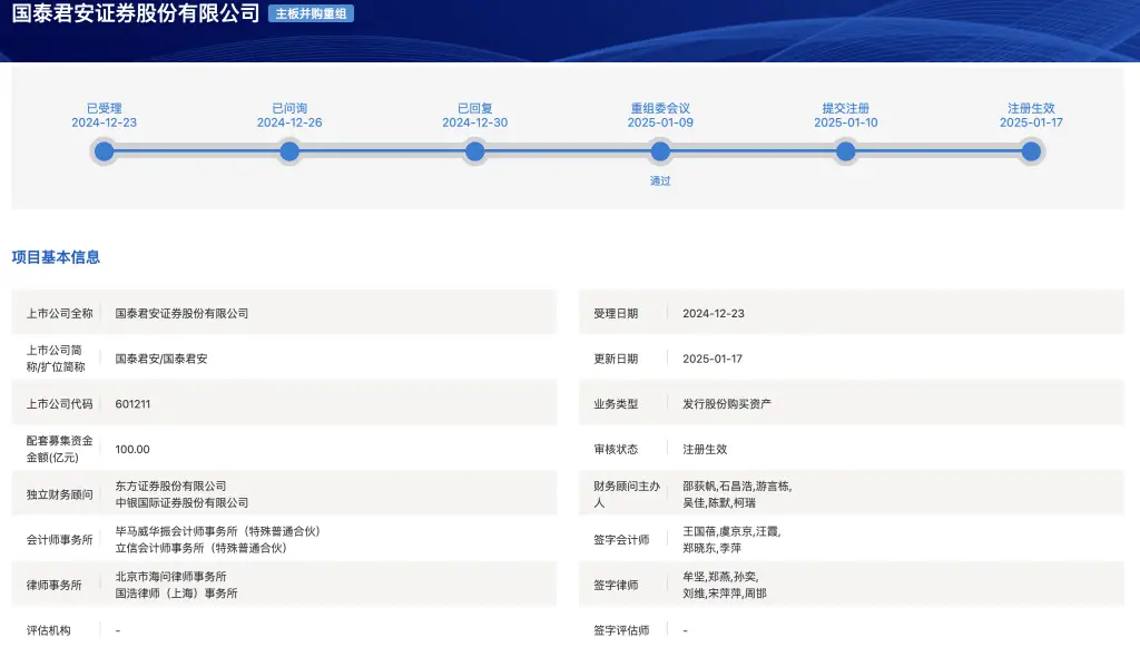 国泰君安7天闪电合并海通证券！59.86亿股大动作背后隐藏了什么？  第2张