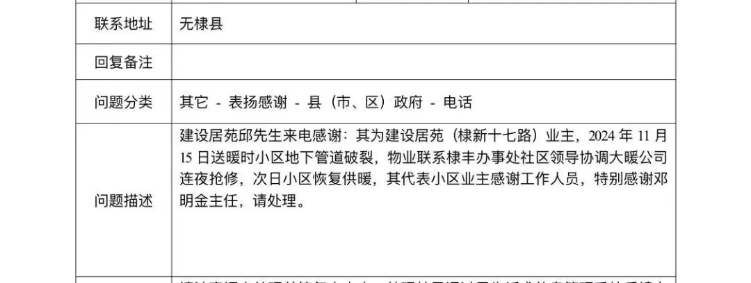 12345热线竟收到表扬信？棣丰街道邓明金深夜坚守，温暖了整个小区  第6张