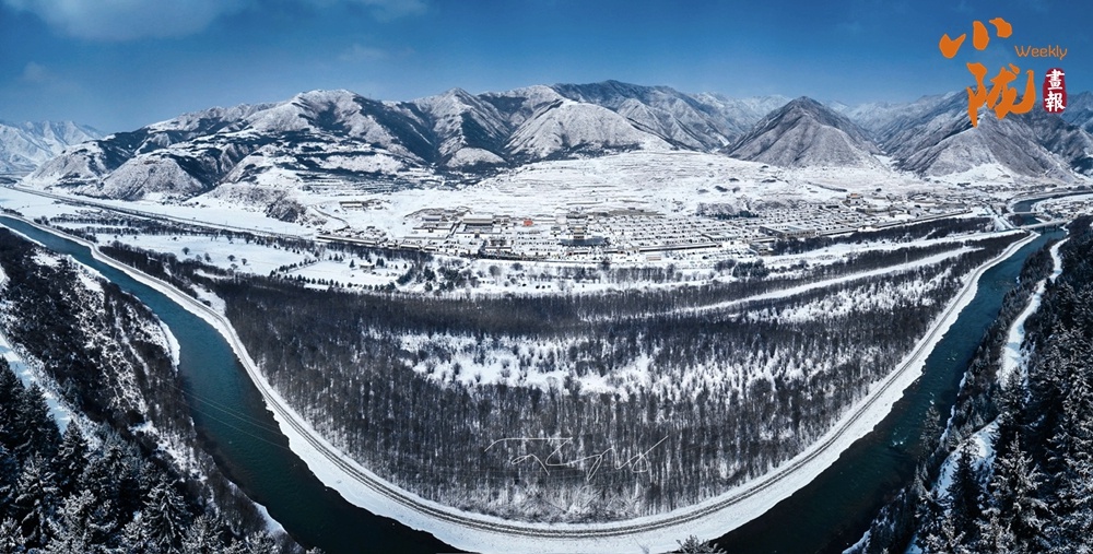 碌曲县初春雪景，为何让人心生敬畏与宁静？  第5张