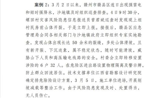 50米裂缝！赣县区如何成功避险地质灾害，避免灾难发生？  第2张