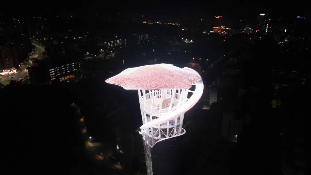 流云阁夜景惊艳全城！70.38米高空俯瞰信宜，你见过这样的美景吗？  第3张
