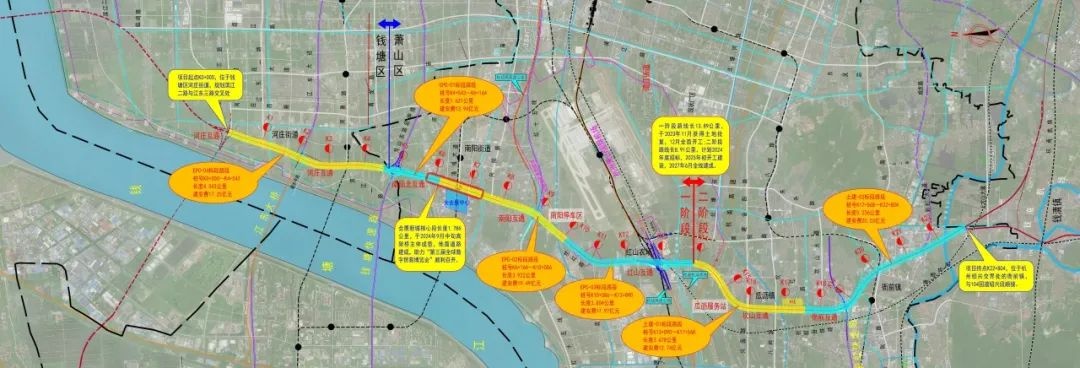 杭州一批交通工程迎来新进展？104国道河庄至衙前段全面开工啦  第3张
