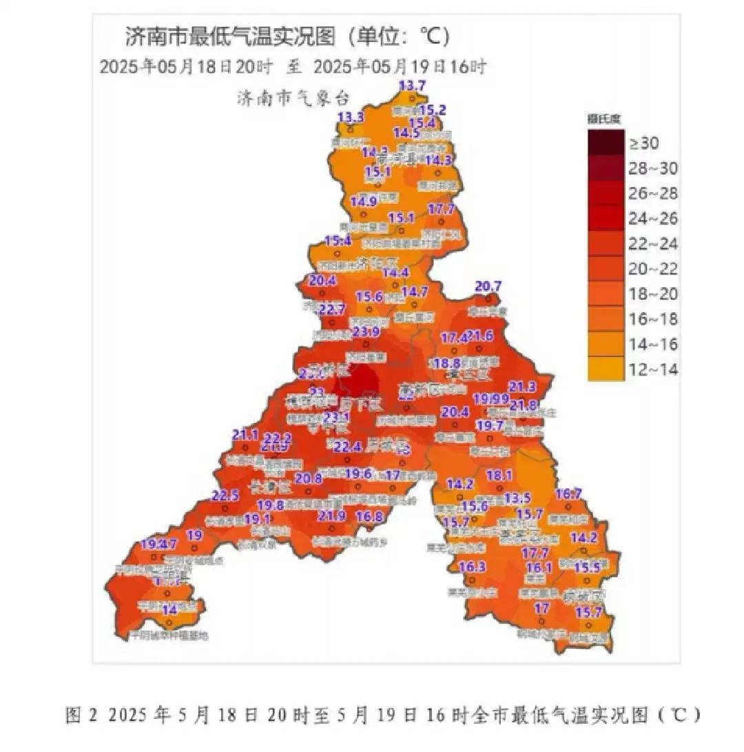 5月19日济南现高温极值！多站破纪录，高温还要持续多久？  第2张