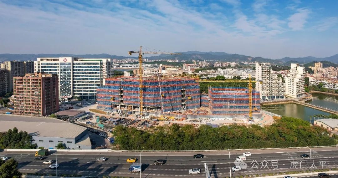 虎门医院扩建工程2026年建成！6层墙柱、7层梁板施工进展如何？  第3张