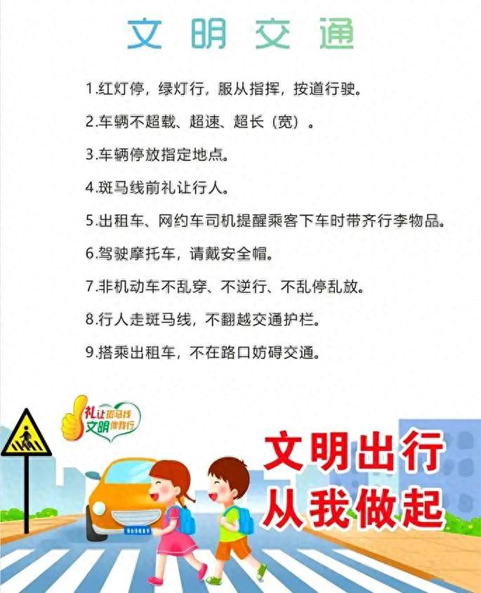 文明出行一小步，社会进步一大步！你做到了吗？