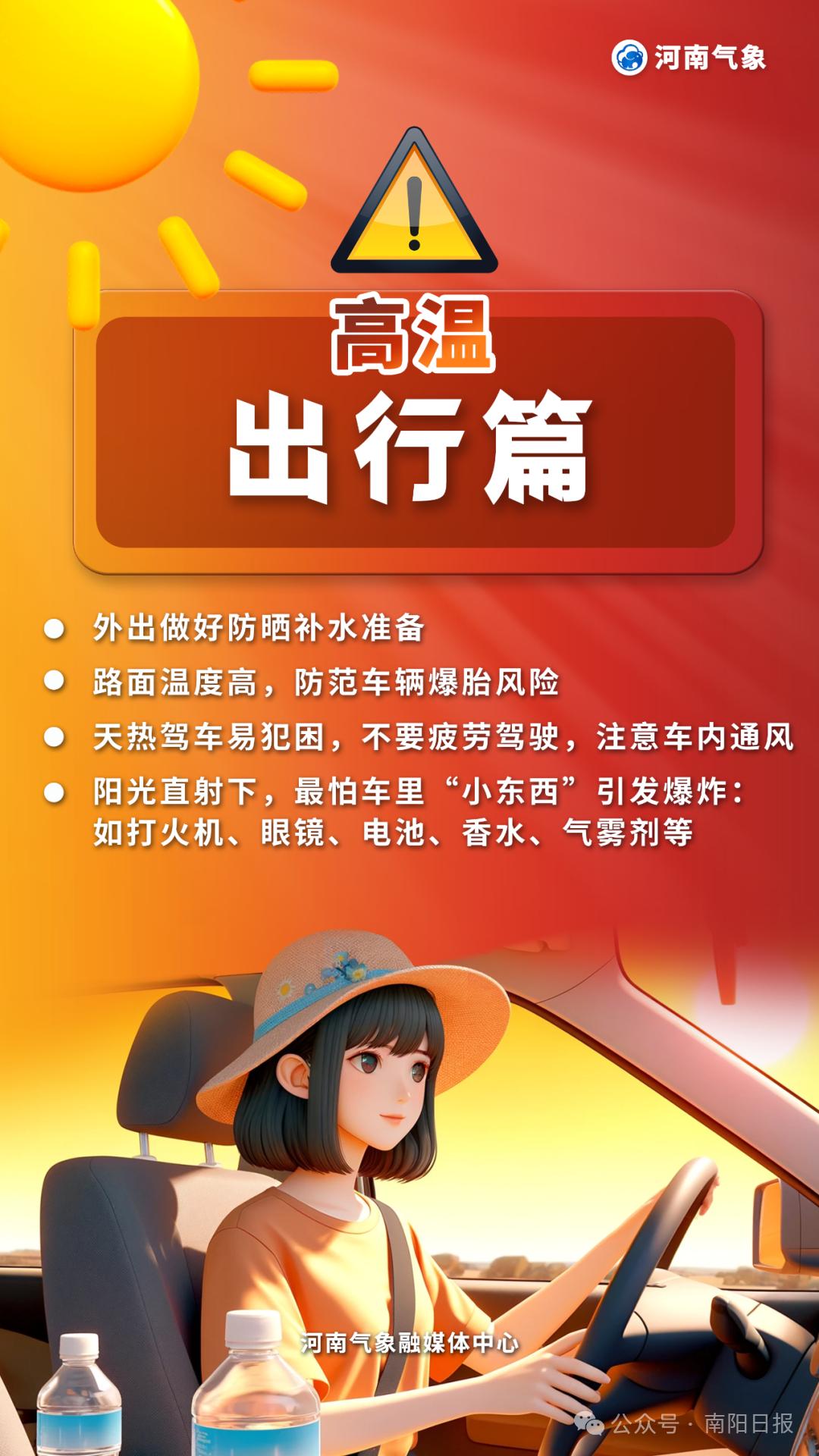 2025年5月20日南阳多地高温橙色预警！你做好防暑了吗？  第2张