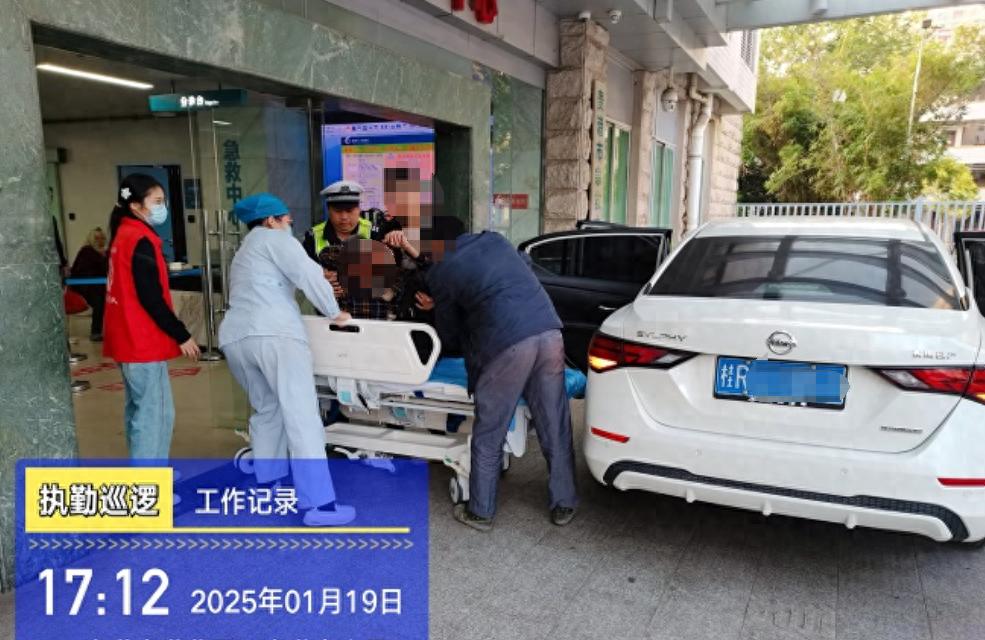 交警护送摔伤老人就医，10分钟生死时速背后的感人故事
