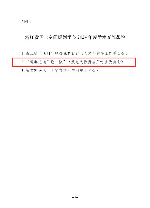 ‘道器变通’论‘数’如何引领规划大数据应用？揭秘浙江省国土空间规划学会的学术交流品牌  第2张