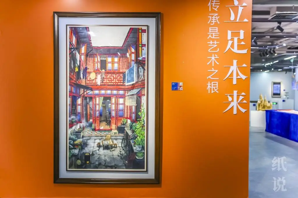 纸艺装置百年上海震撼亮相！十米巨幅彩色纸艺如何再现上海城市风貌？  第2张