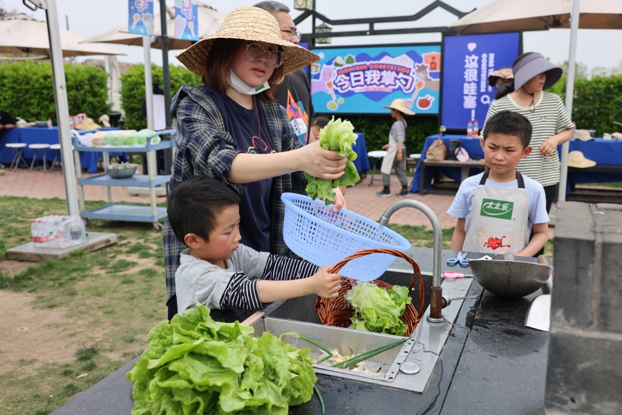 你知道丝瓜筋还能这样用吗？世界地球日亲子活动揭秘绿色厨房新玩法  第4张