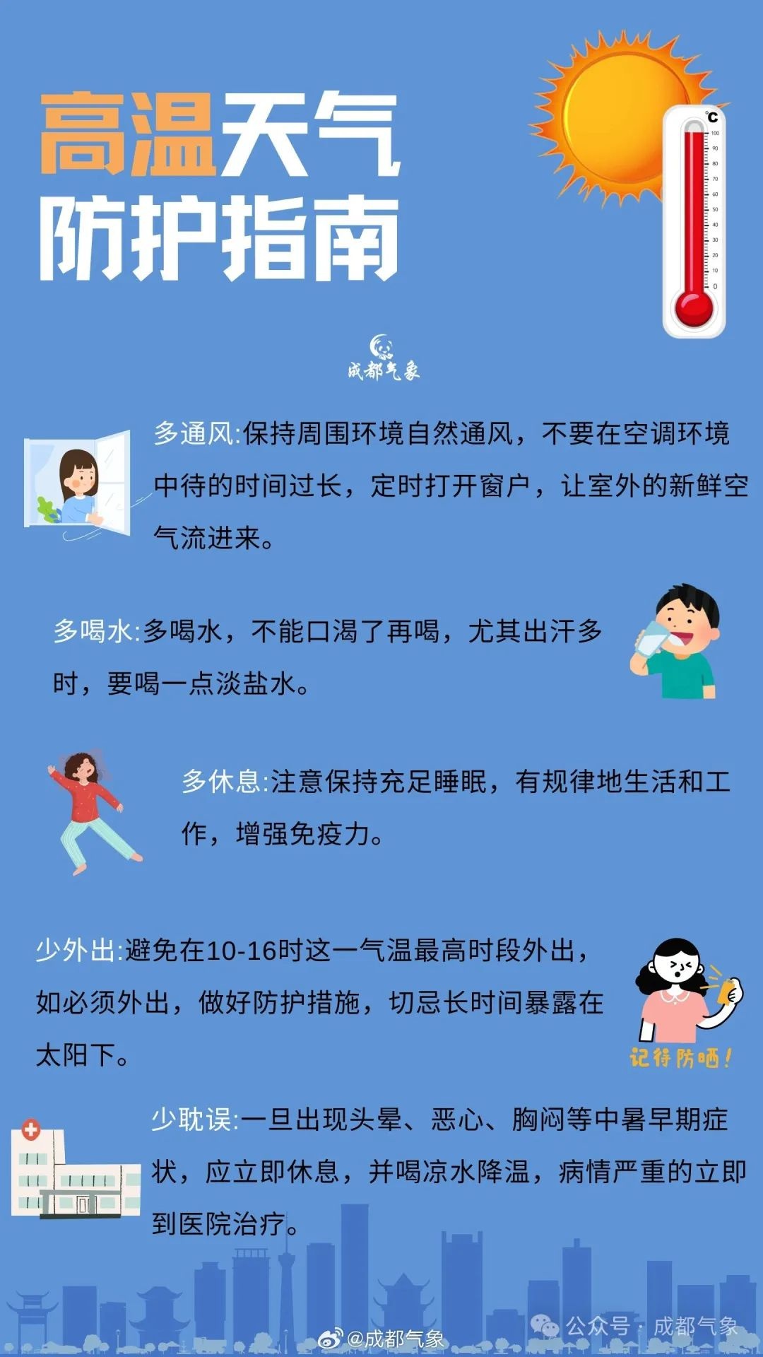 成都连发高温橙色预警！未来24小时这些区域最高气温将飙升至35℃以上？  第2张