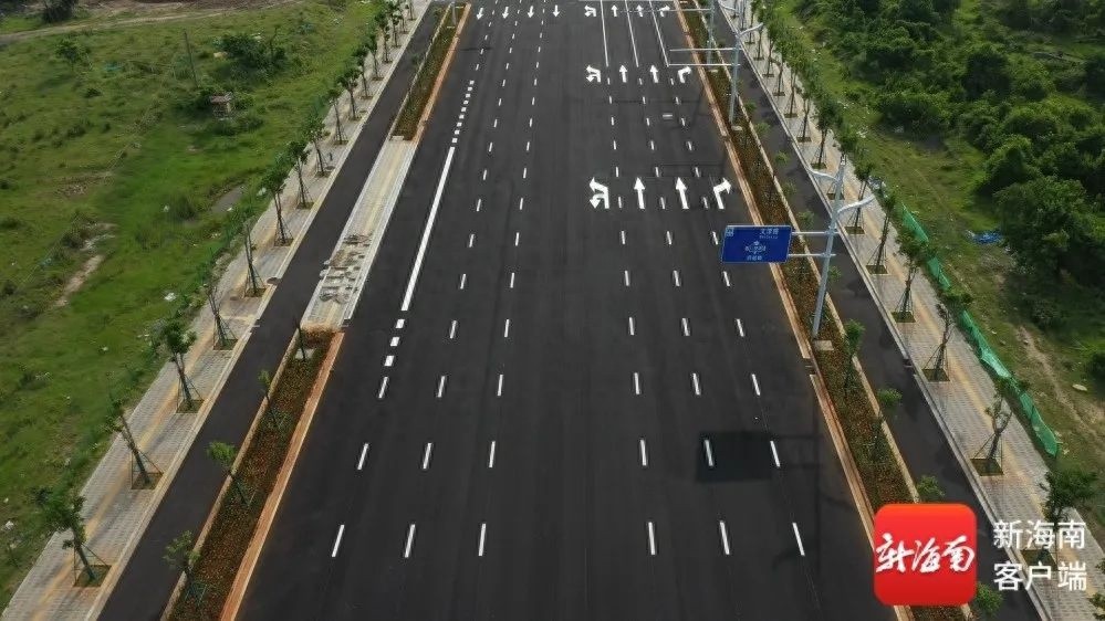 5月21日海口江东新区府越路冲刺竣工！这进度你知道吗？