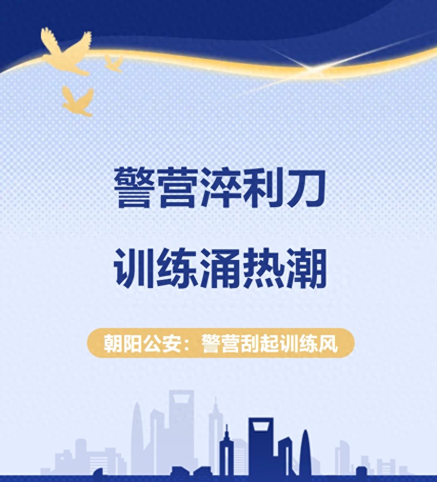 朝阳公安全力推进全警训练，提升素质能力，这是要干大事？