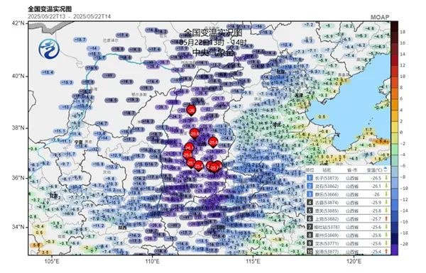 5月22日降温幅度超20℃！炎热夏天秒变春天？咋回事  第2张
