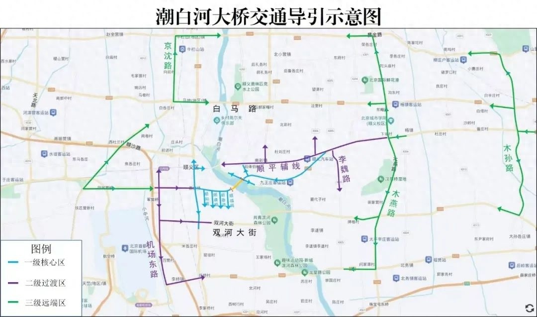 顺义潮白河大桥断路！周边路网如何绕行？这份导行指南请收好