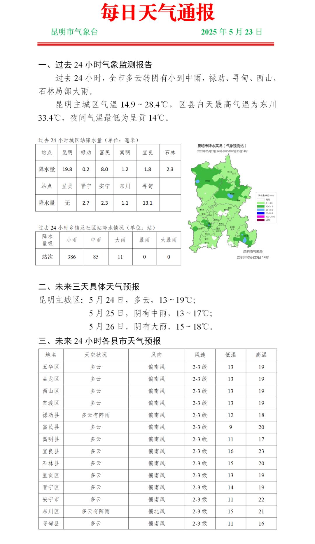 新一轮强降水要来！云南大部将现暴雨，这些地区要遭殃？  第2张