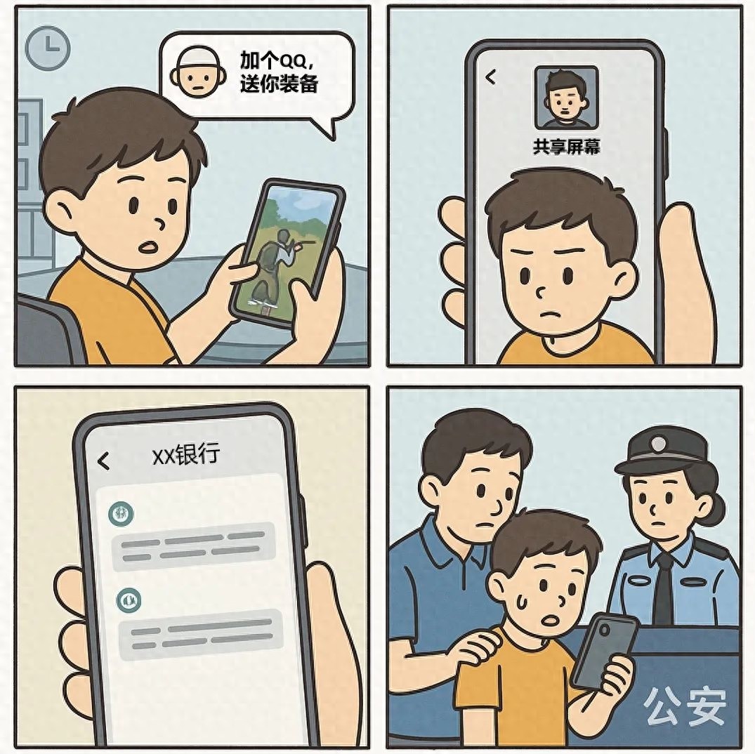 10岁男孩玩游戏竟被骗子掏空银行卡？家庭网络安全警钟敲响