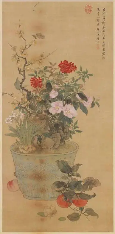 岁朝清供：古代文人如何用盆景和插花打造新春仪式感？  第2张