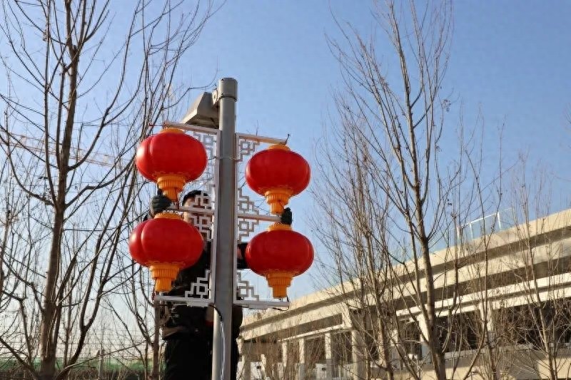 廊坊站前广场亮化工程惊艳亮相！你见过如此美轮美奂的节日灯光吗？  第1张
