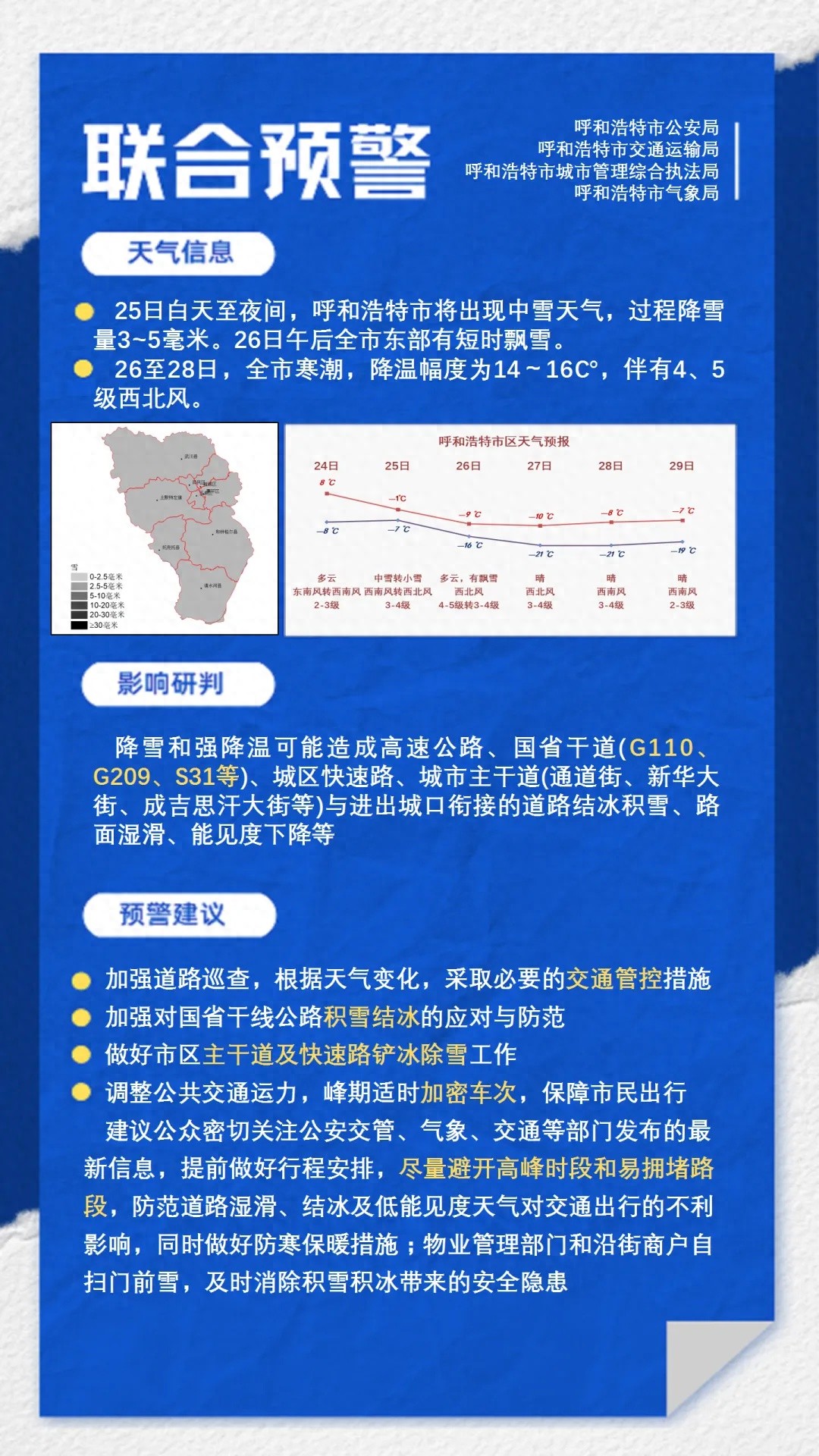 内蒙古寒潮来袭，48小时内气温骤降8℃以上，你准备好了吗？
