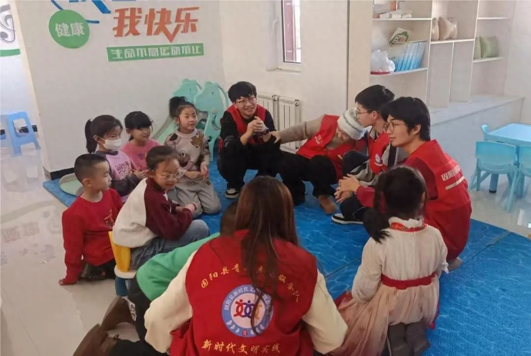 大学生志愿者如何用爱心与知识点亮孩子们的假期？固阳县金山镇支农社区寒假托管班圆满落幕  第1张