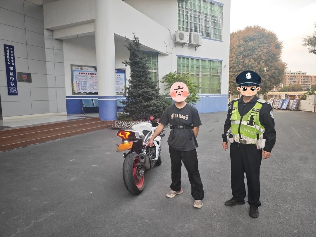 飙车炸街，你以为很酷？路人吓得直哆嗦，交警出手了  第3张