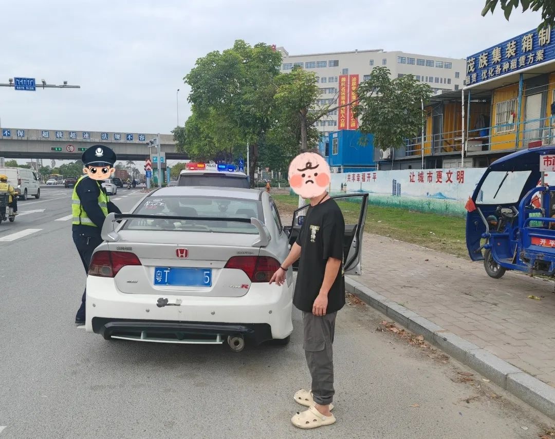 飙车炸街，你以为很酷？路人吓得直哆嗦，交警出手了  第4张