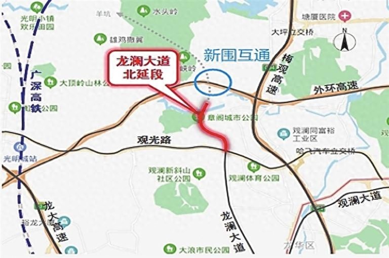 龙澜大道北延段通车！深圳交通再提速，你的出行将有哪些新变化？