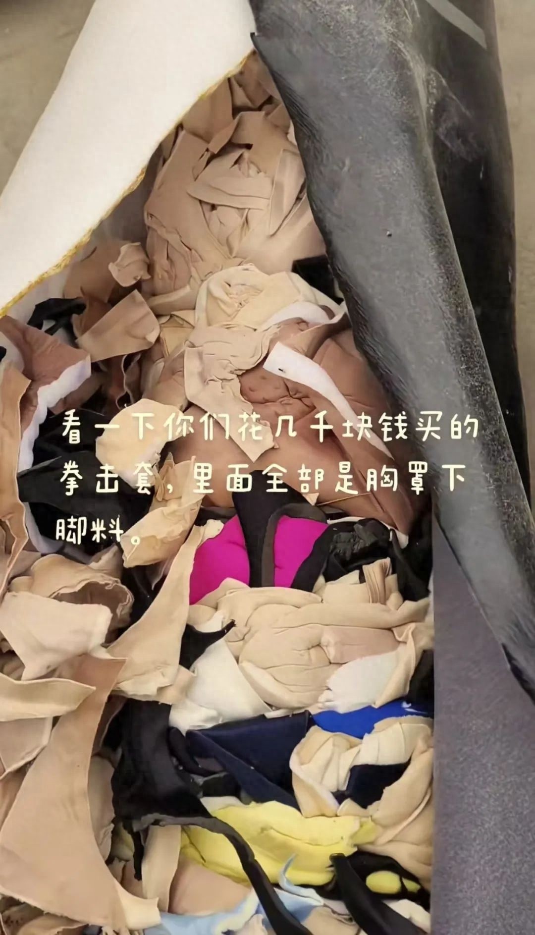 几千块的拳击靶竟用女士内衣填充？这背后藏着什么秘密  第1张