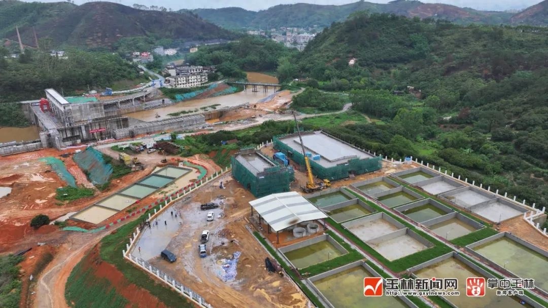 5月24日蟠龙水库鱼类增殖站建设现场！这是要逆天？