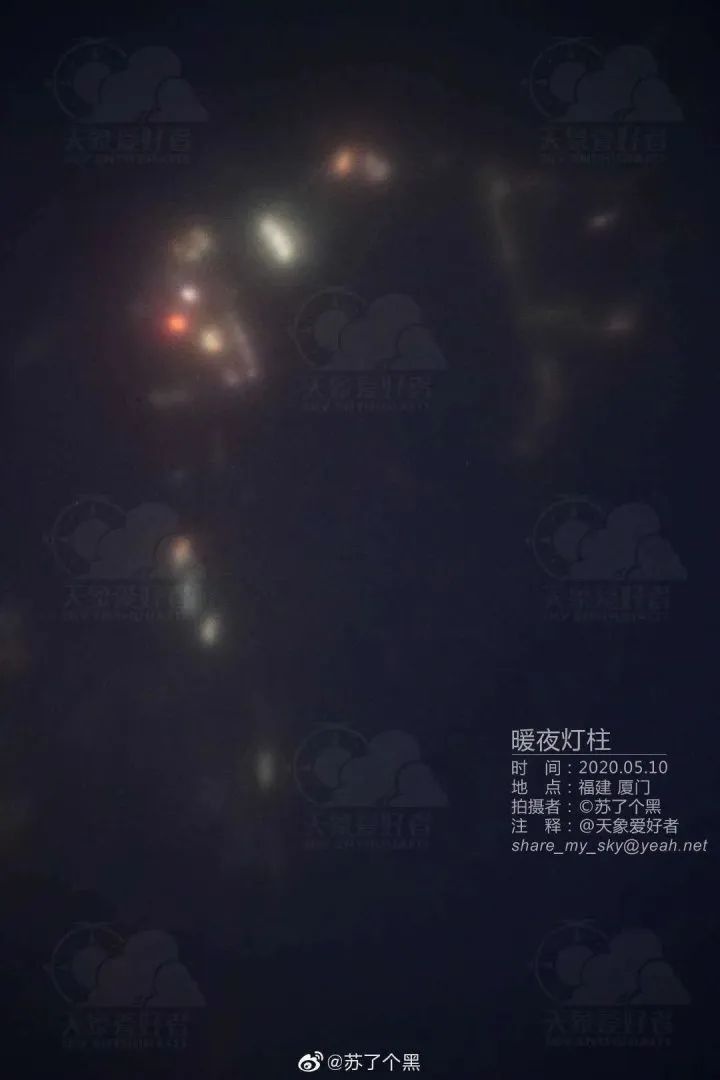 杭州上空现罕见暖夜灯柱！比水墨西湖还可遇不可求？  第6张