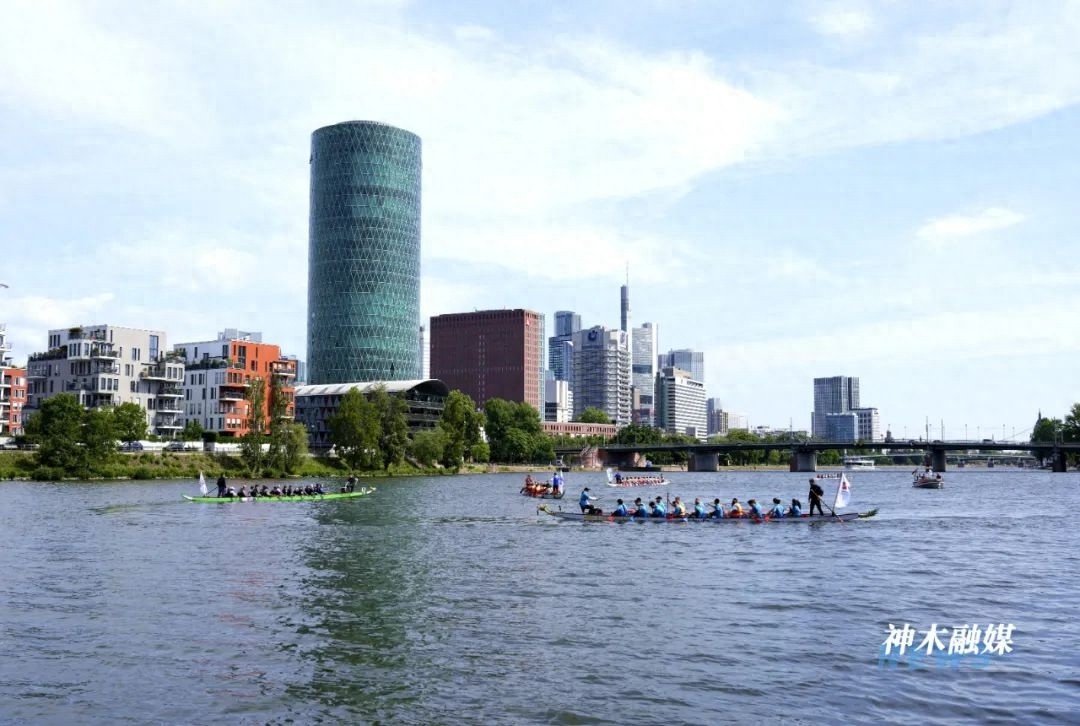 5月24日法兰克福龙舟赛有多震撼？杨家将战鼓成文化亮点