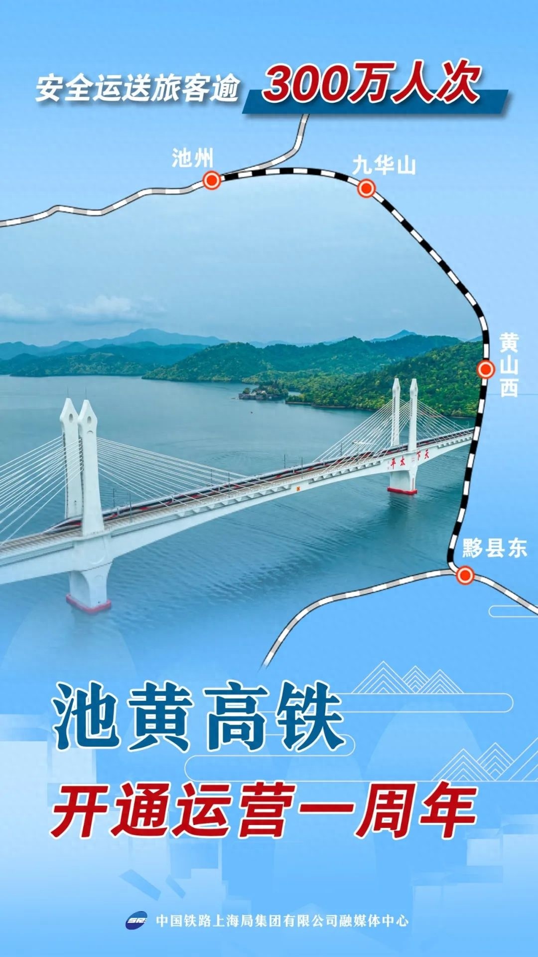 池黄高铁开通一周年客流突破300万！这条黄金旅游线你打卡了吗？