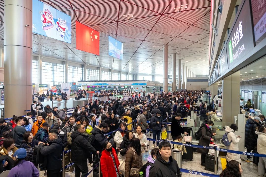 春运高峰！哈尔滨机场单日9.5万人次，9次破纪录，你准备好迎接挑战了吗？  第2张