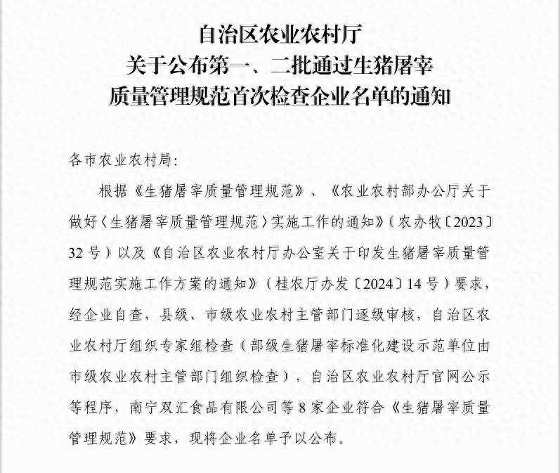 贵港这两家企业凭什么成为广西首批GMP认证屠宰企业？揭秘背后的行业领先地位  第1张